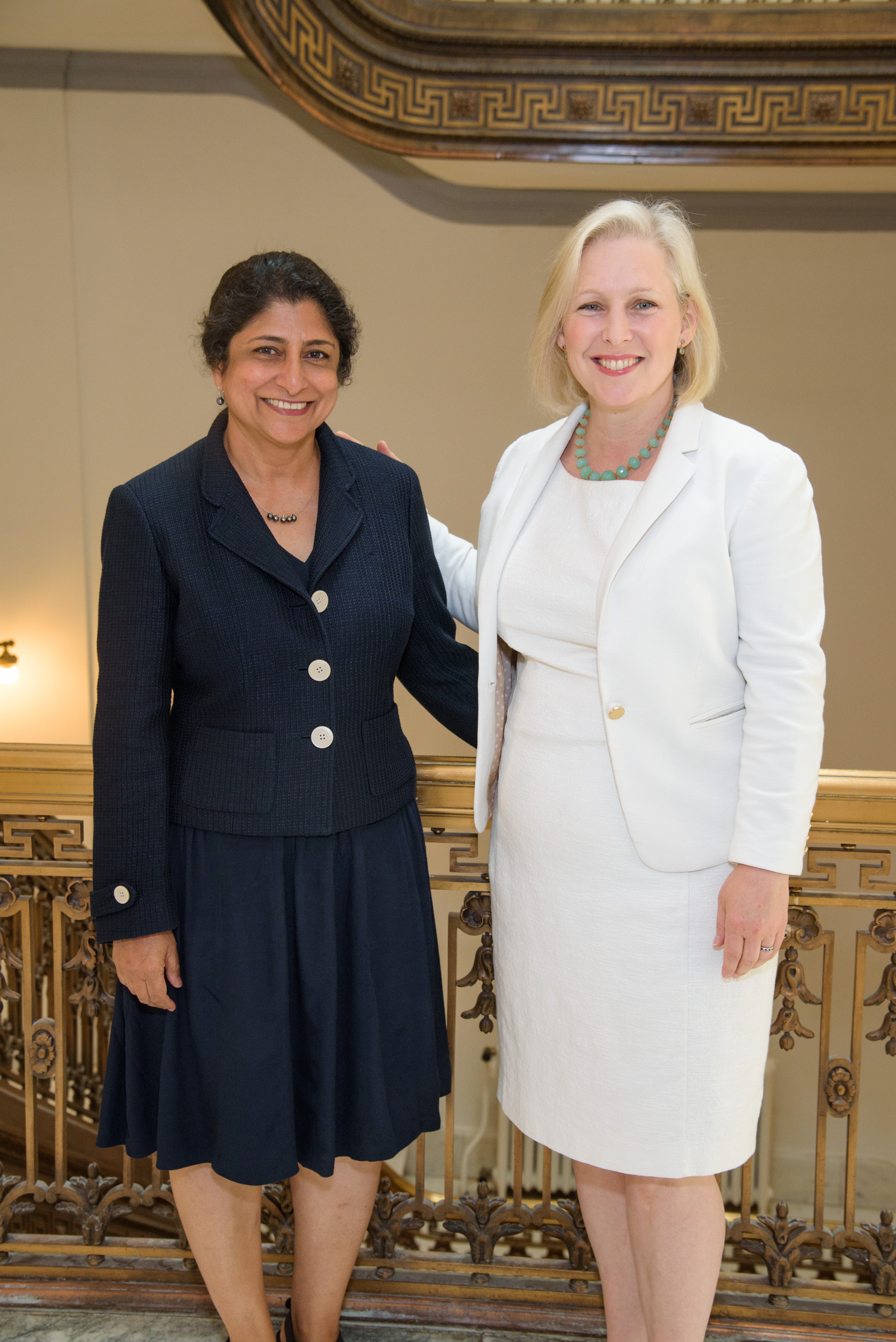 ASU prof Punam Ohri-Vachaspati and Senator Kirsten Gillibrand