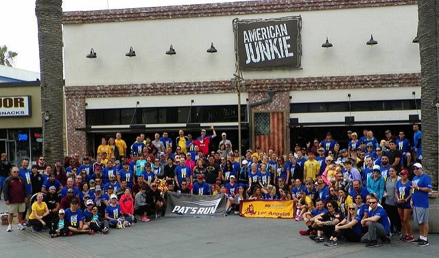 people participating in honor run