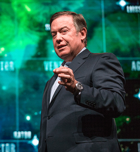 ASU President Michael Crow onstage