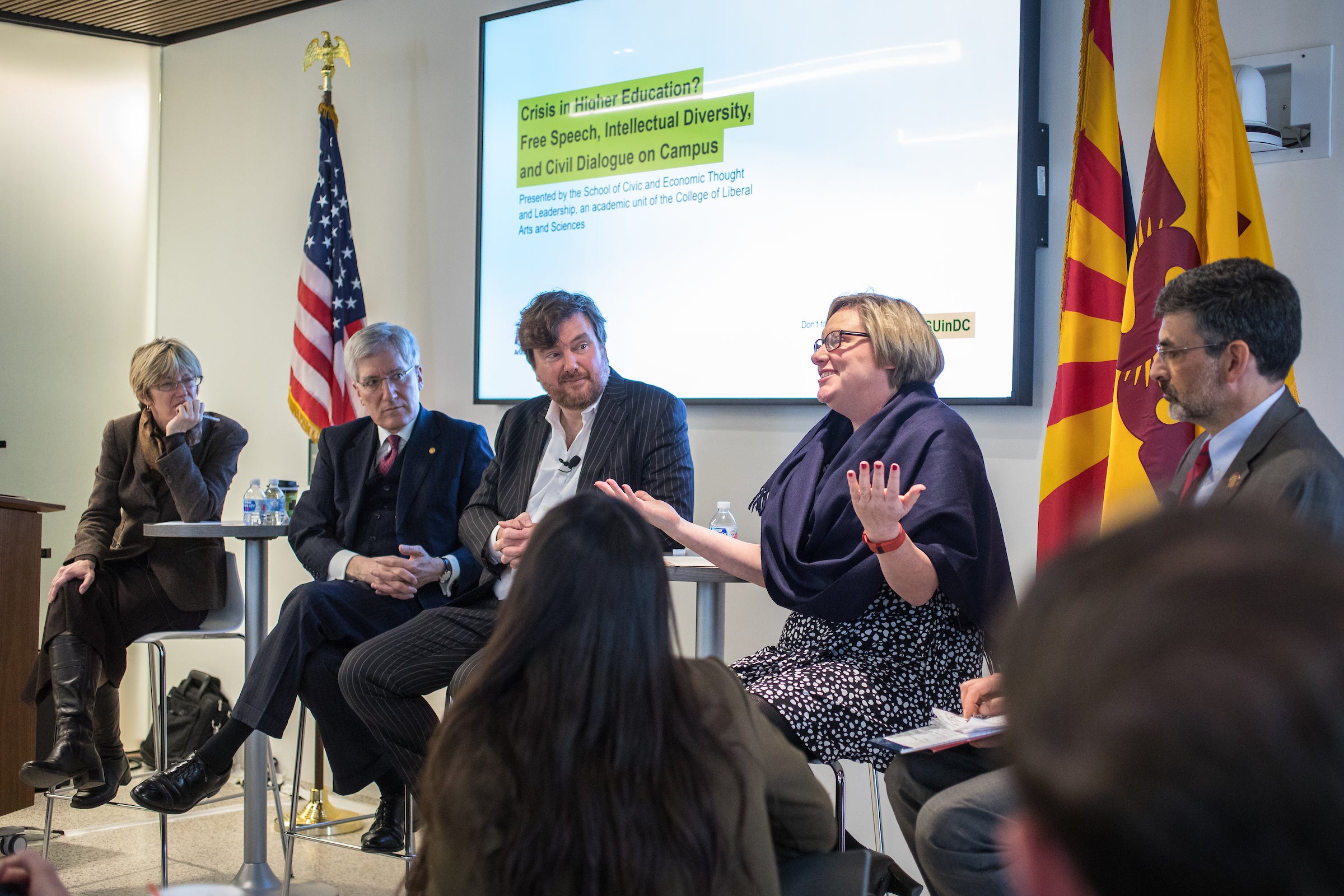 Barrett and OConnor Washington Center panel on free speech on campus