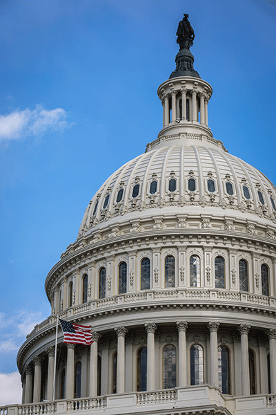 The dome of the US Capitol in Washington