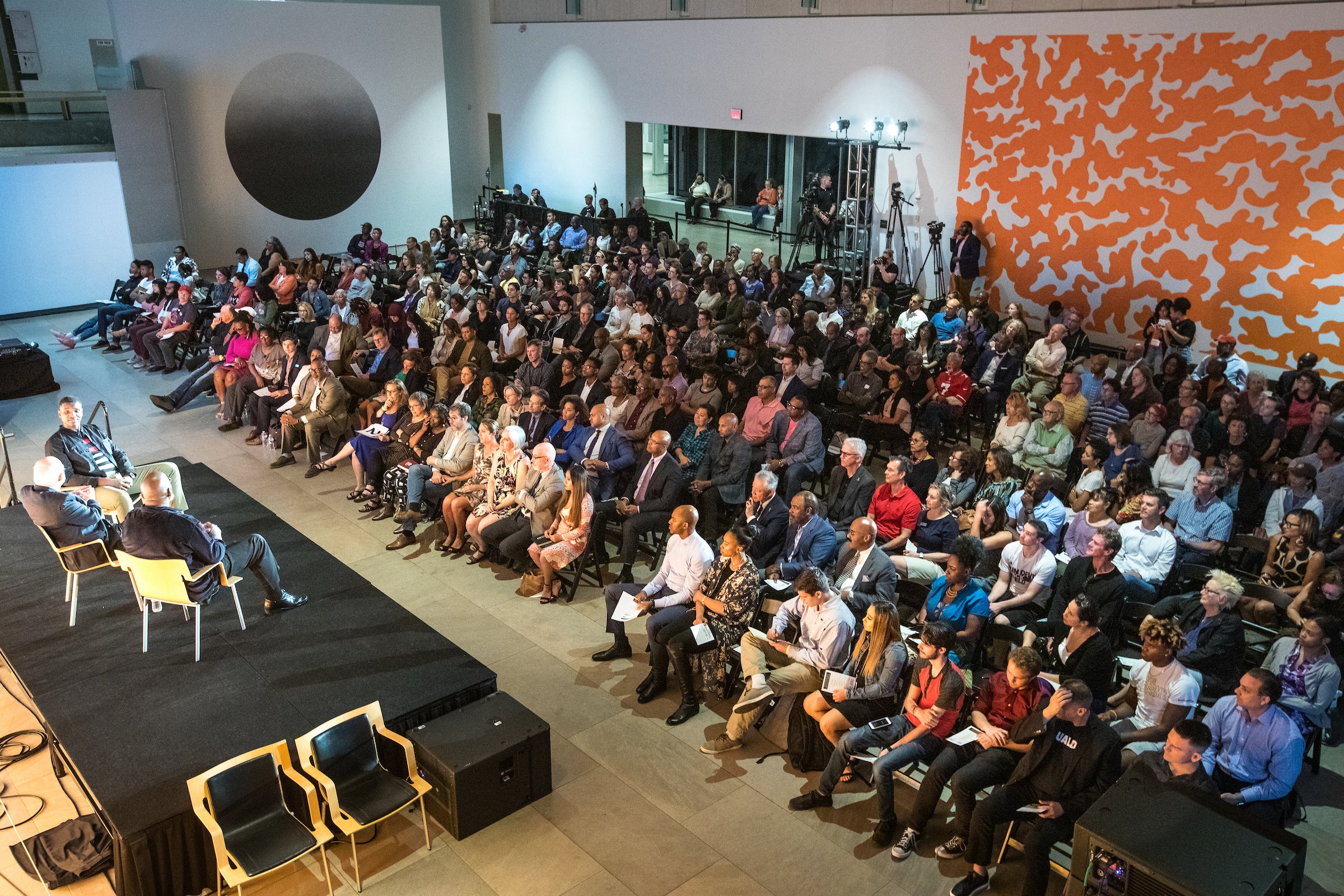 Audience at Raising a Fist to Taking a Knee event