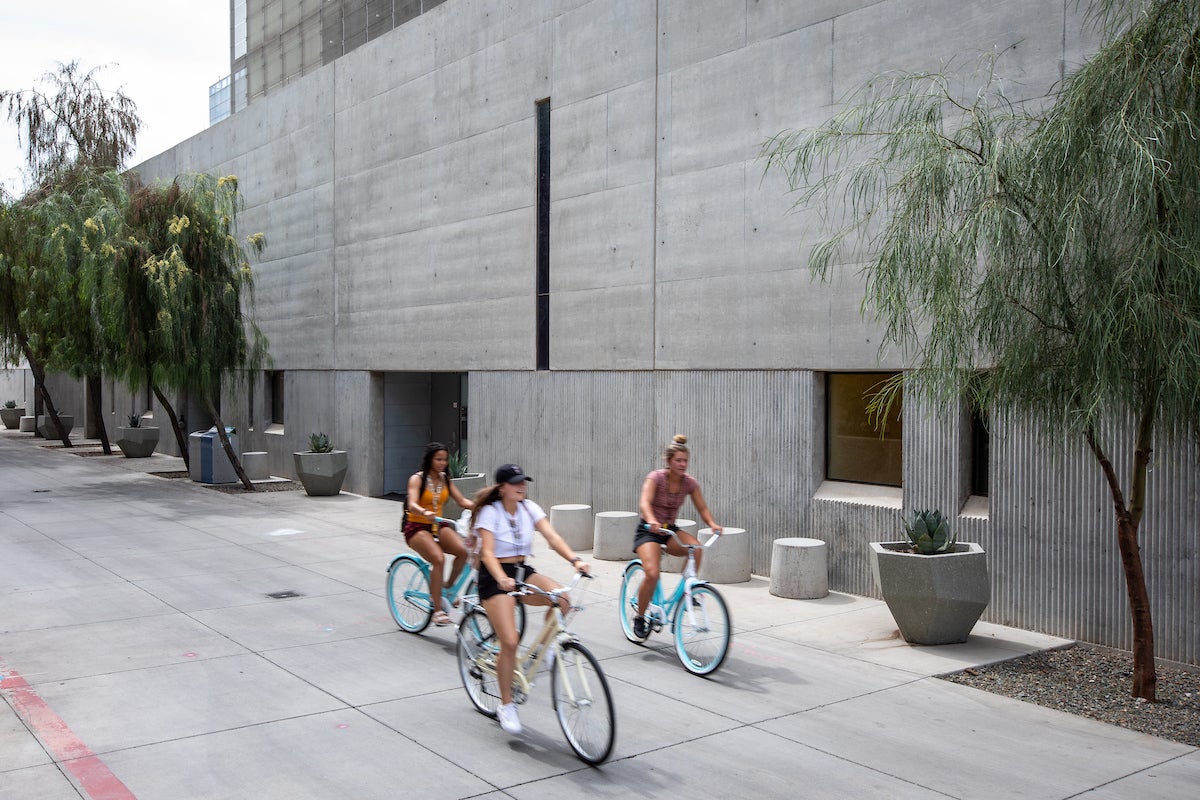 ASU hot spot: walkway between Coor and Payne Halls