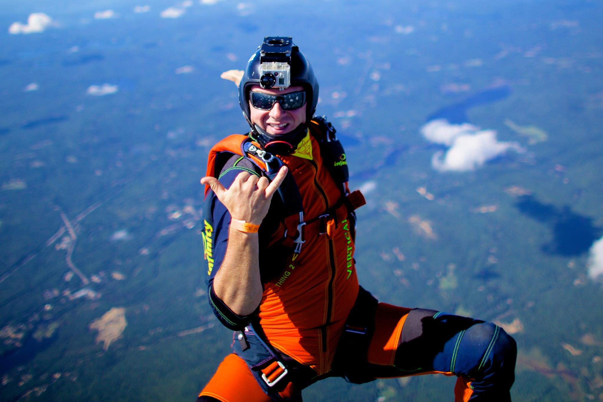 Rod Boden sky diving