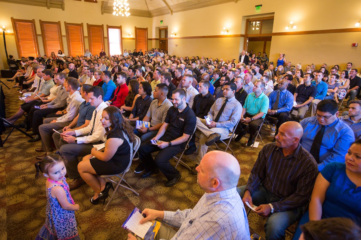 Veterans Stole Ceremony - Carson Ballroom in Old Main 2016.