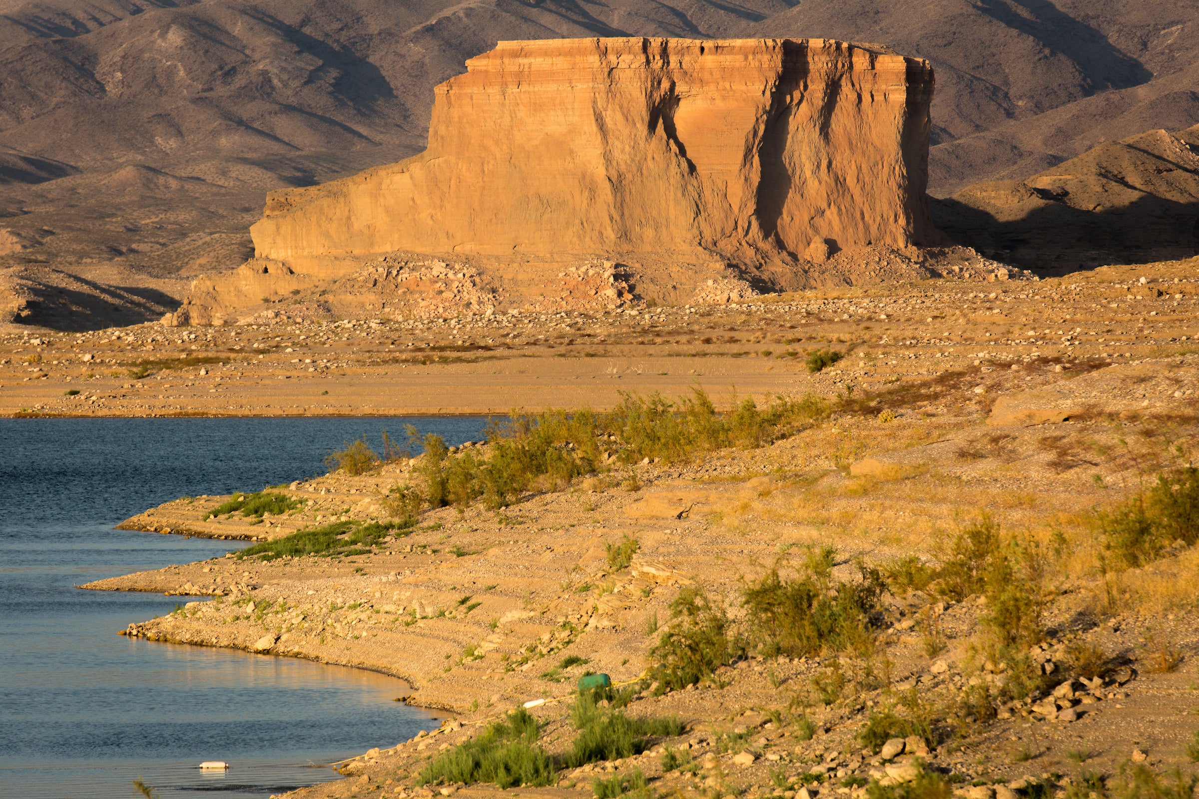 Receding water at Lake Mead