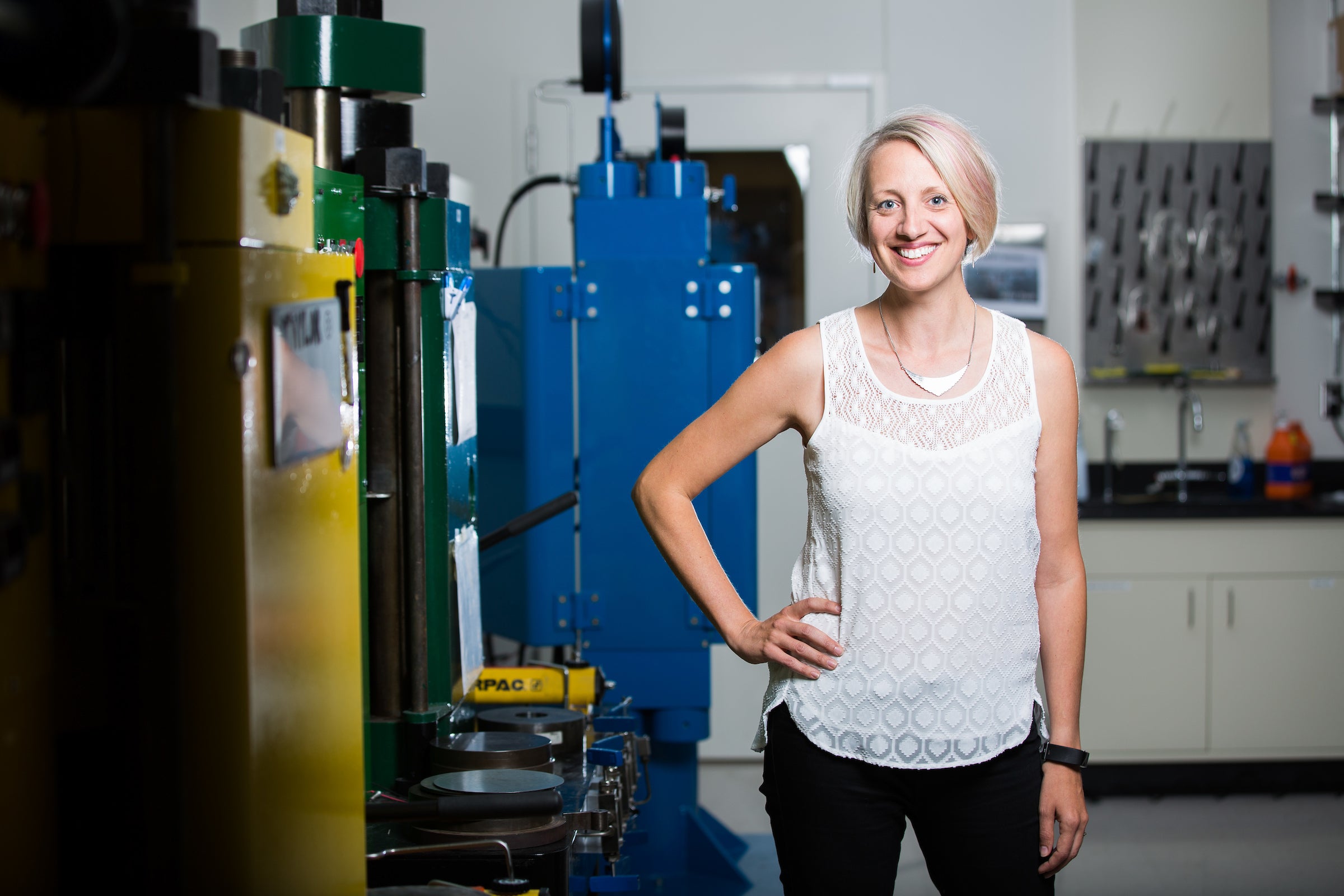 ASU Assistant Professor Christy Till in her lab