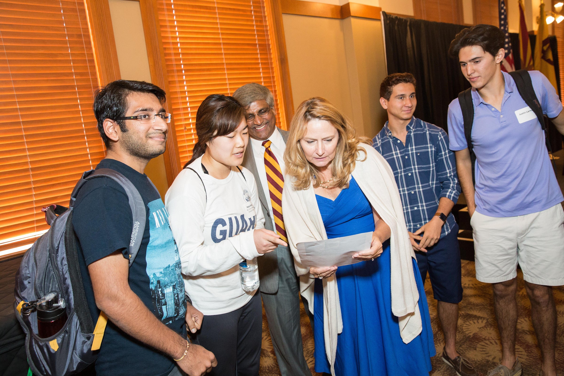 Gerri Martin-Flickinger speaks with ASU students