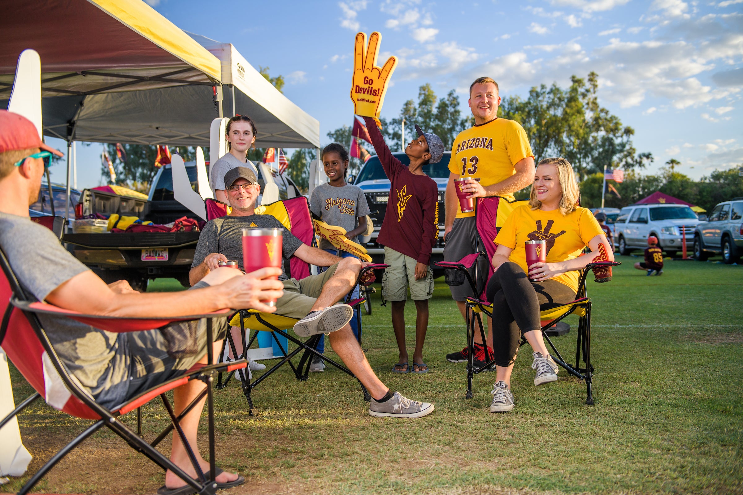 family tailgating