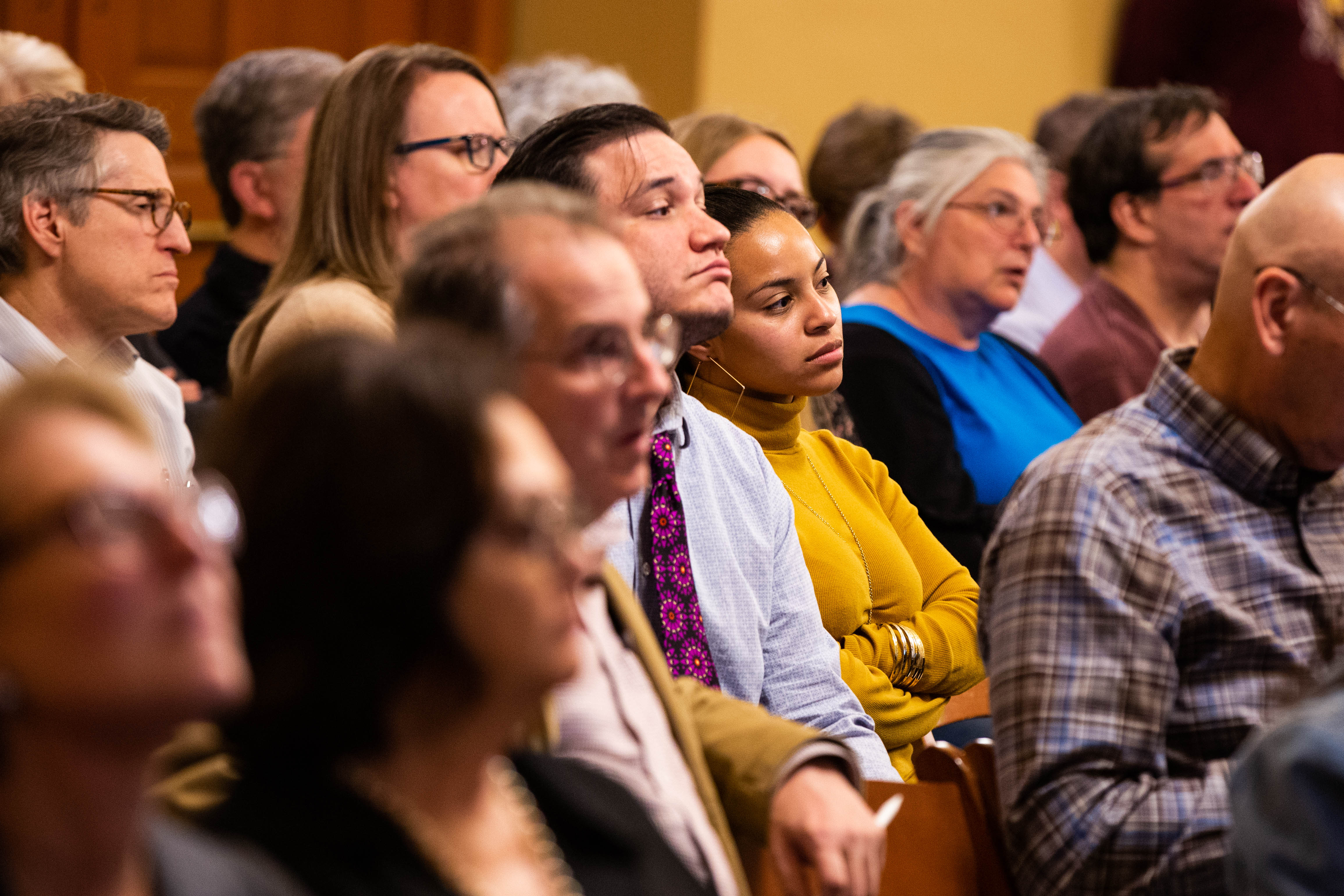 audience listens