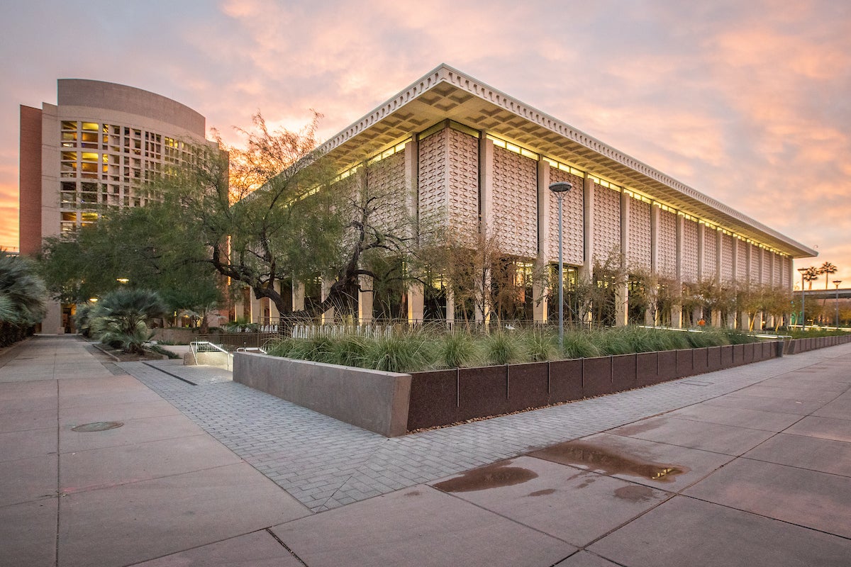 outside view of Hayden Library