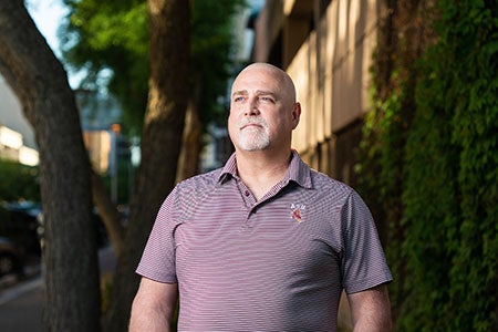 Outdoor portrait of ASU Professor Edward Maguire