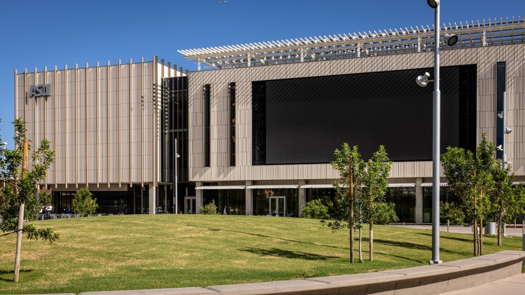 Exterior of MIX Center building in downtown Mesa