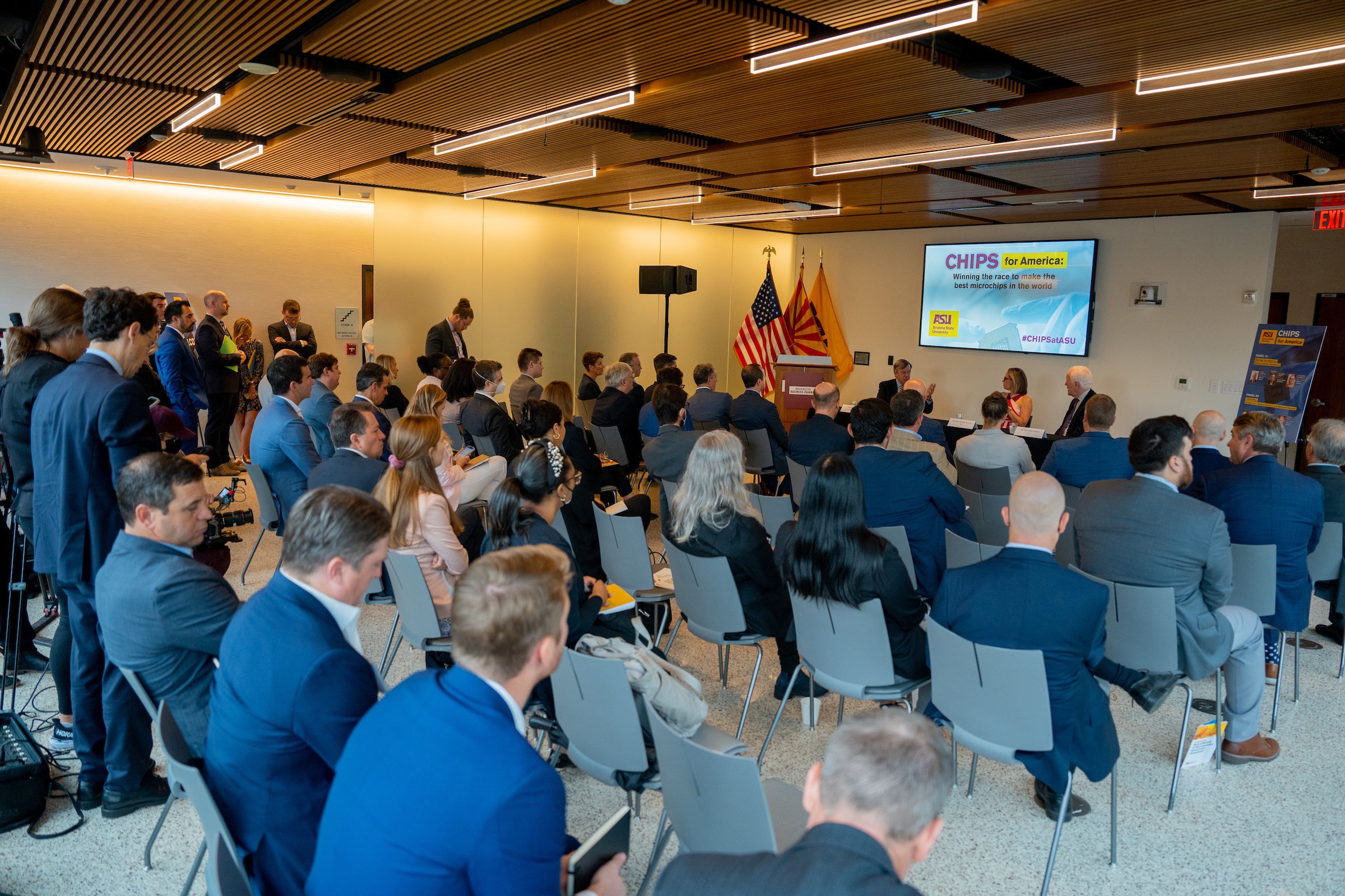 Audience at panel event in D.C.