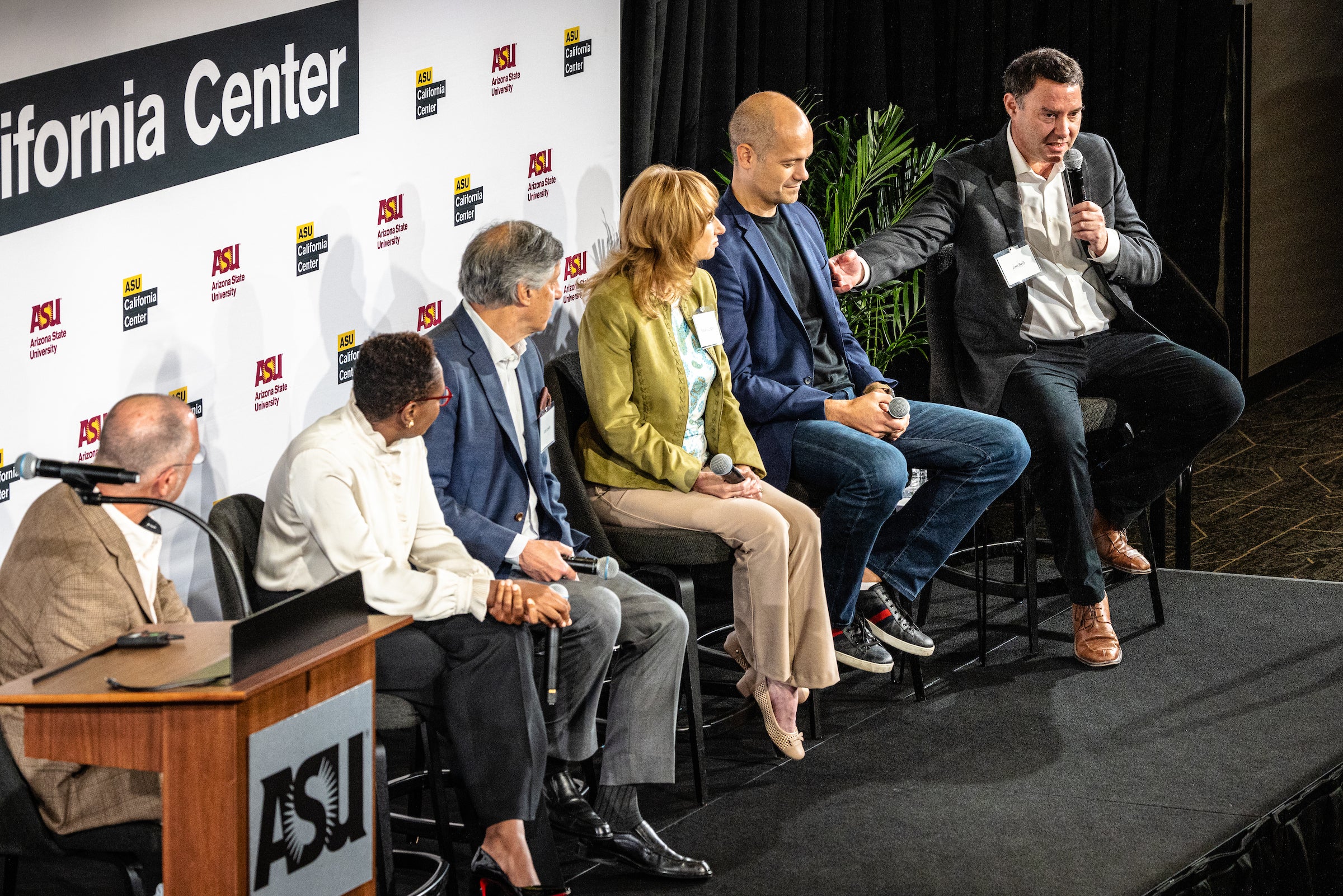 Group of panelists on stage