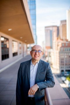 man's portrait in downtown Phoenix