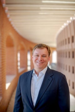 man's portrait on ASU campus