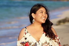 woman on beach