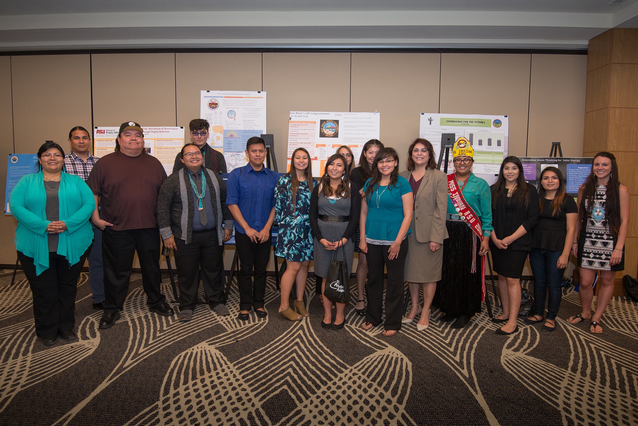 ASU student participants in 2017 Creating Visions for Future Nations poster symposium