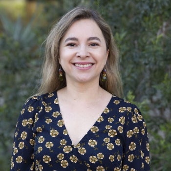 Portrait of ASU Postdoctoral Research Associate Anca Delgado.