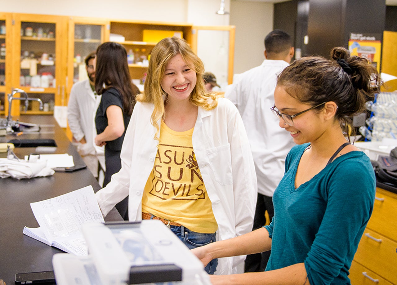 Students in a lab