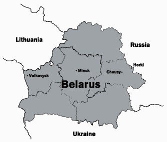 Map of Belarus