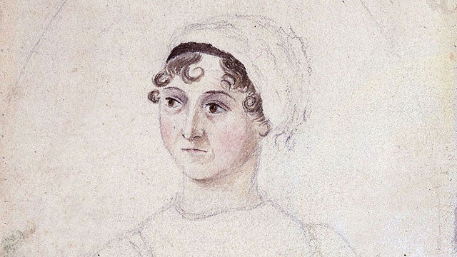 drawing of Jane Austen