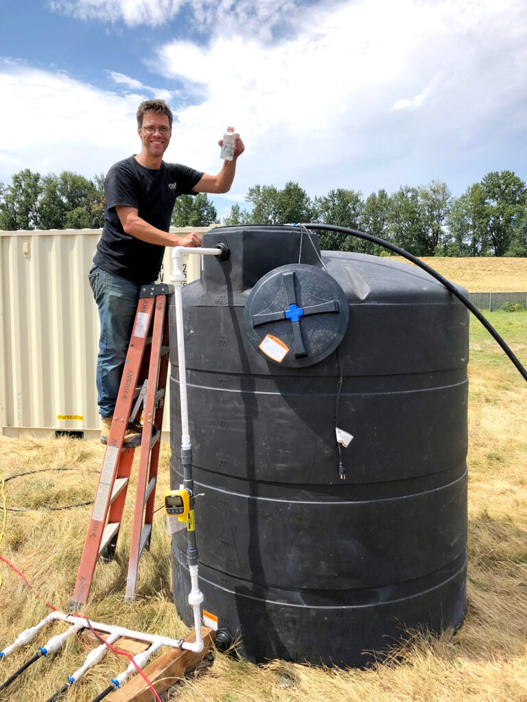 ASU researcher Leon van Paasen at earthquake engineering project site