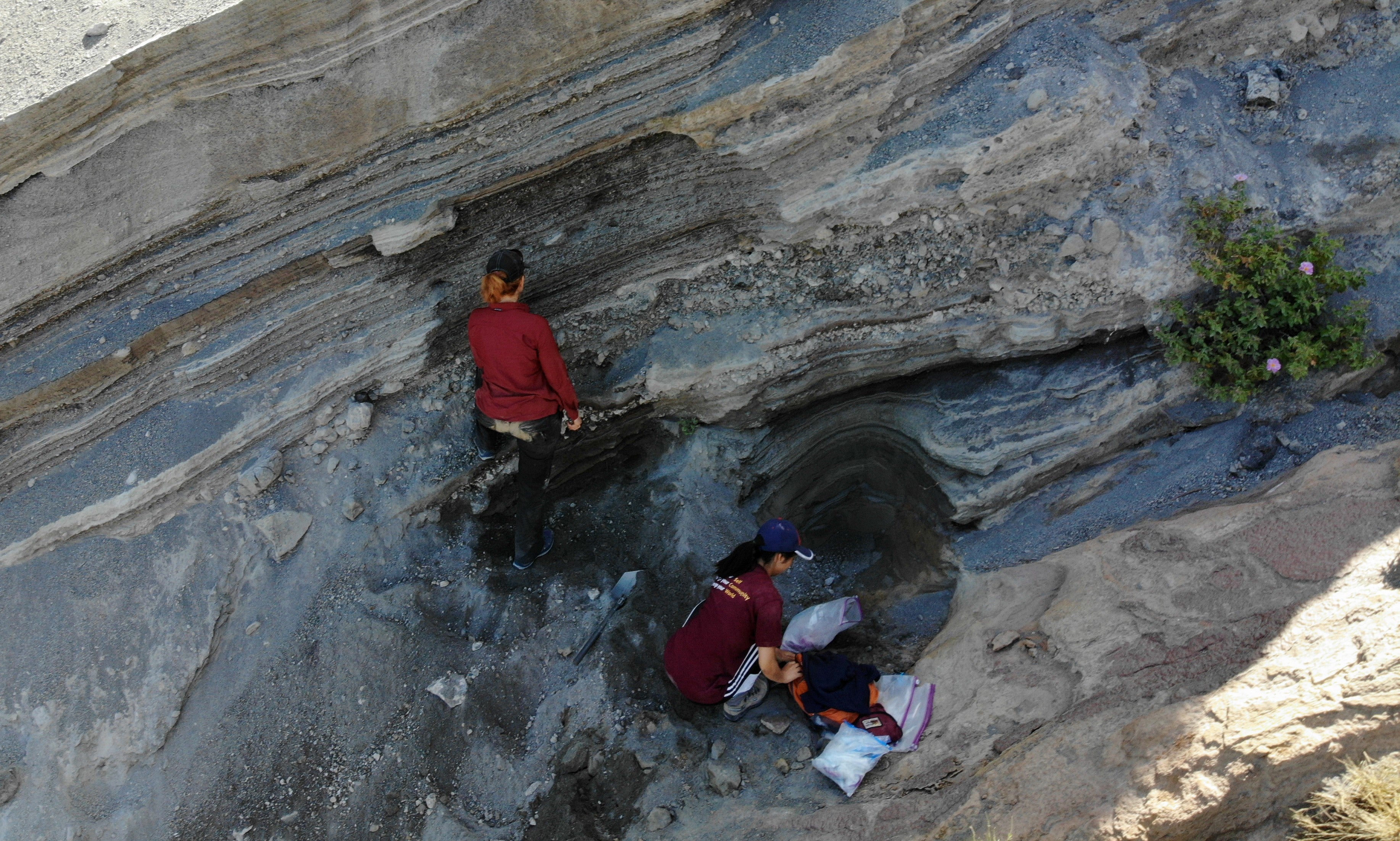 Geologist Amanda Clarke in Italy