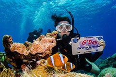 woman in scuba gear underwater