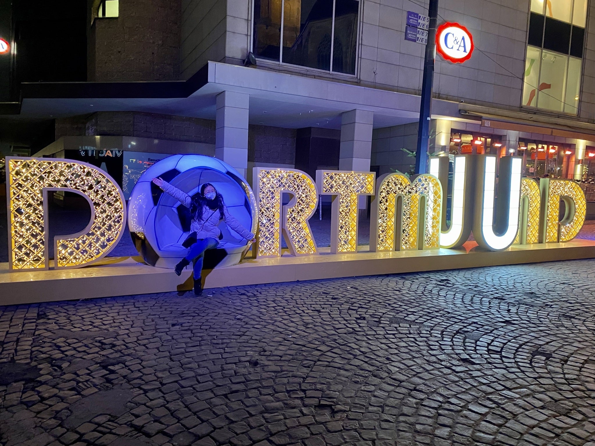 ASU alumna Monica Orillo on a street in Germany.