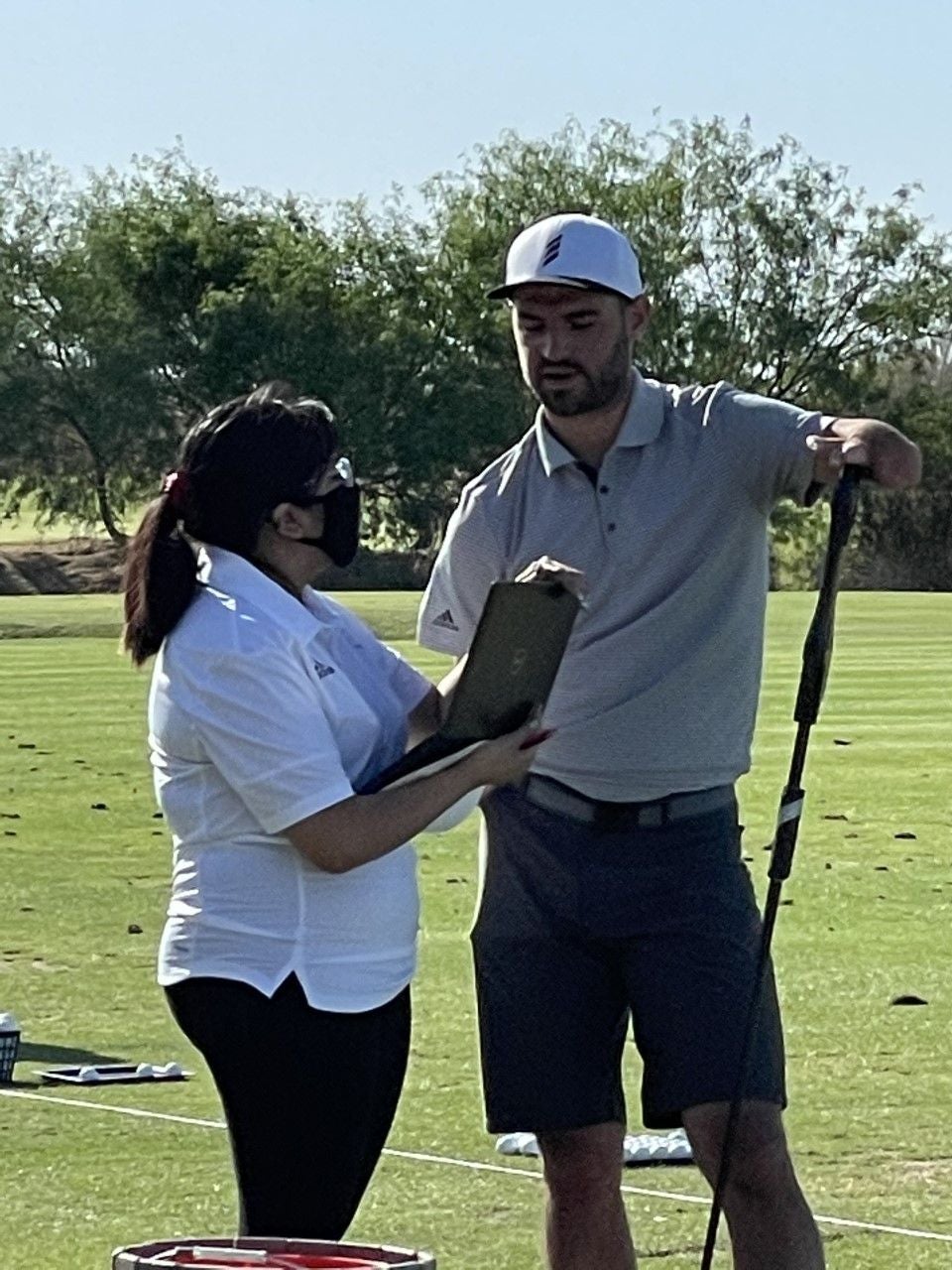 Student, interview, golf tournament, USDGA, volunteers, Andreas Brandenberger, Fernanda Garcia