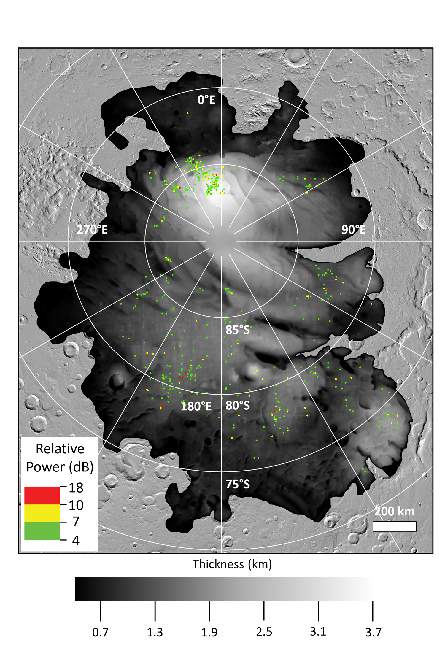 Mars map diagram