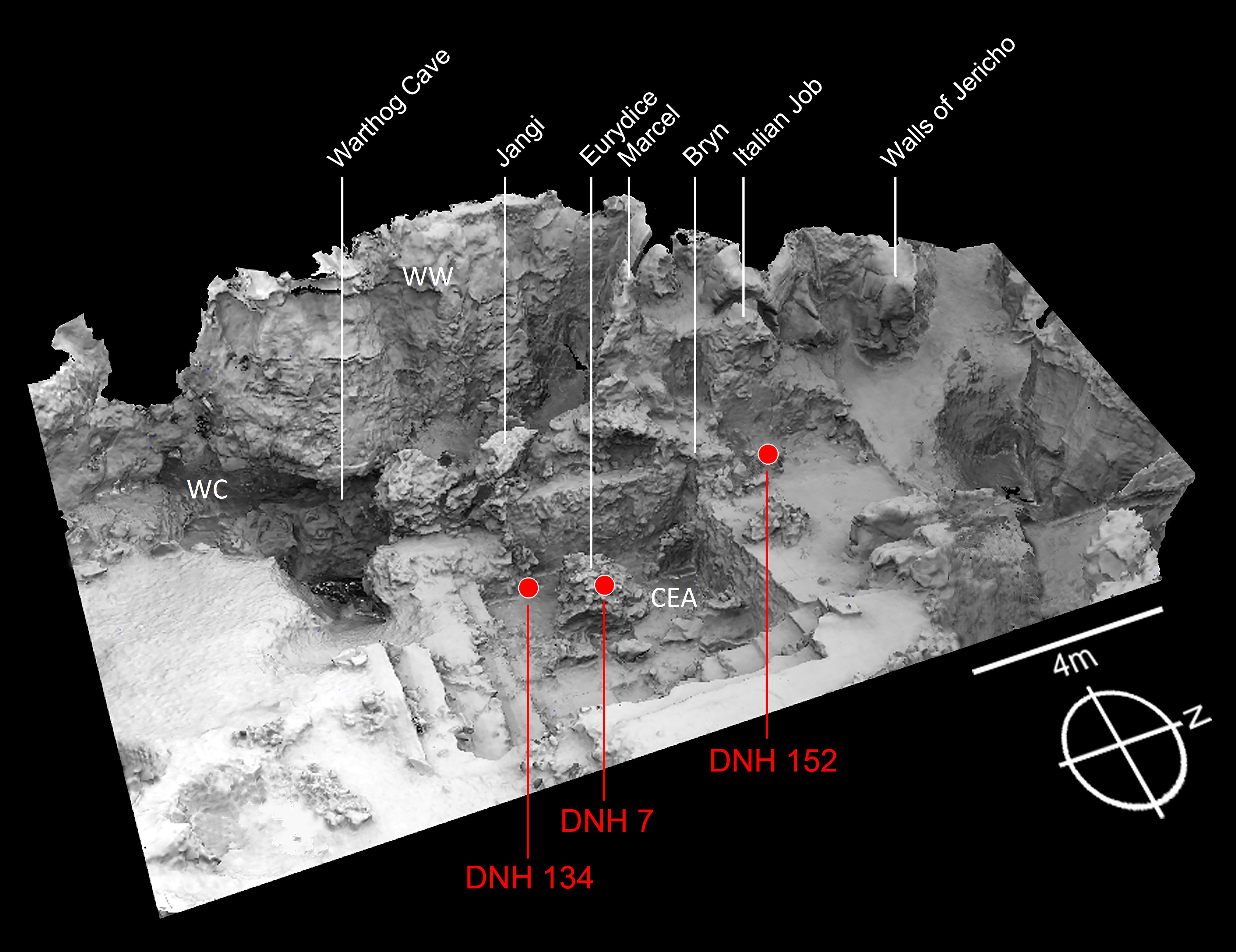 3D reconstruction of field site, Drimolen, South Africa