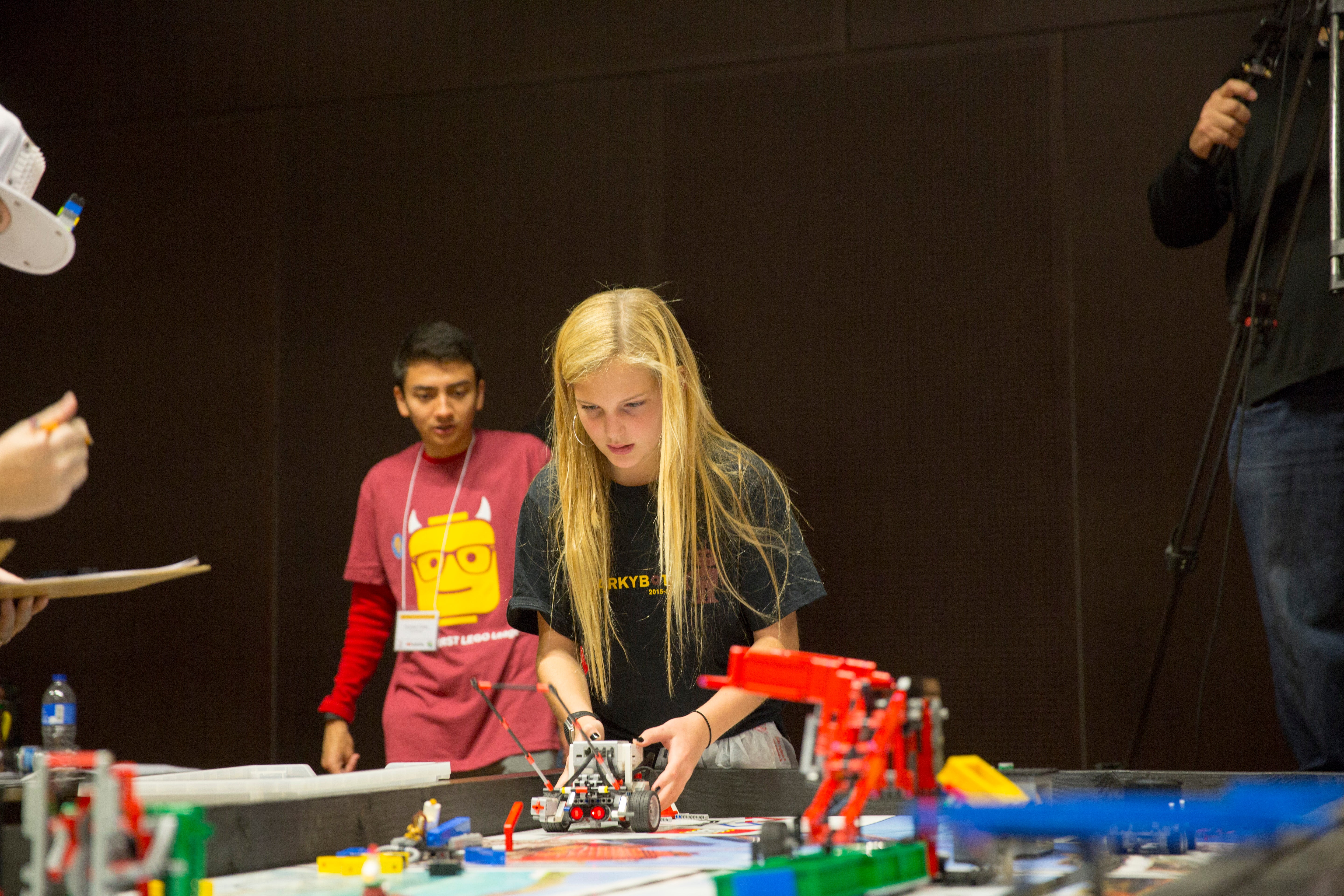 student competing in the Arizona FIRST LEGO League