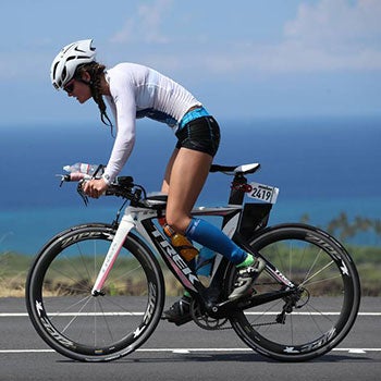  riding a bicycle on the coast