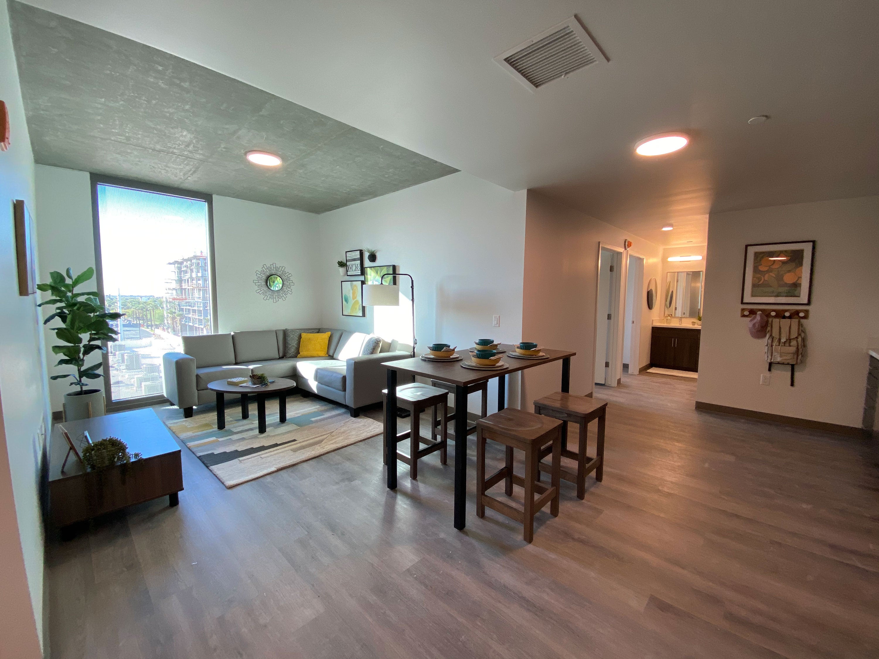 furnished residence room inside ASU building