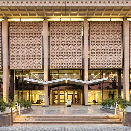 Exterior of Hayden Library in Tempe