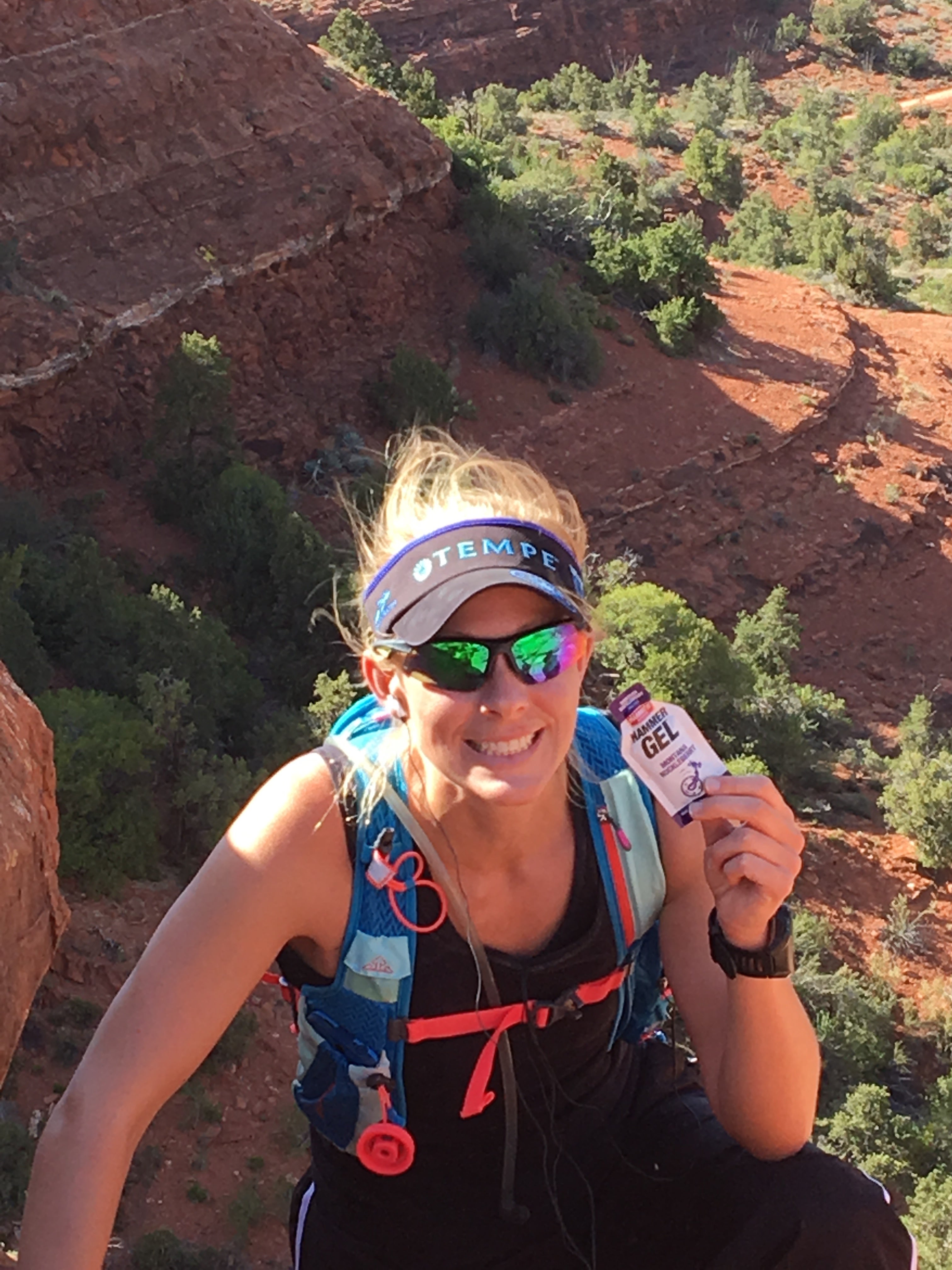 woman hiking