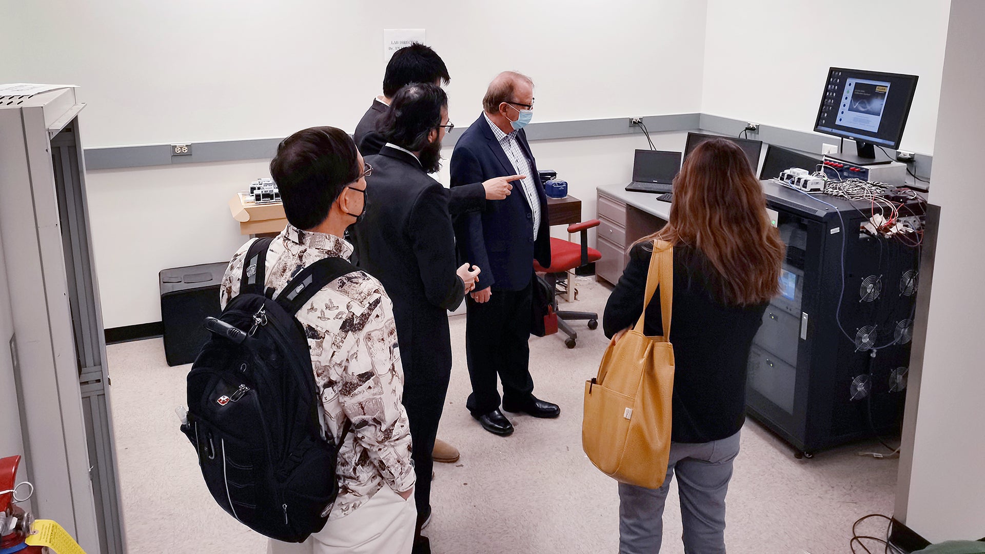 Group of ASU researchers in a lab