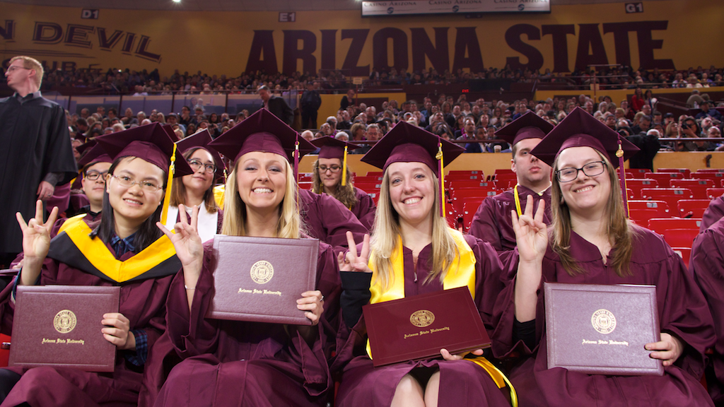 Krystal Yeager at ASU fall convocation