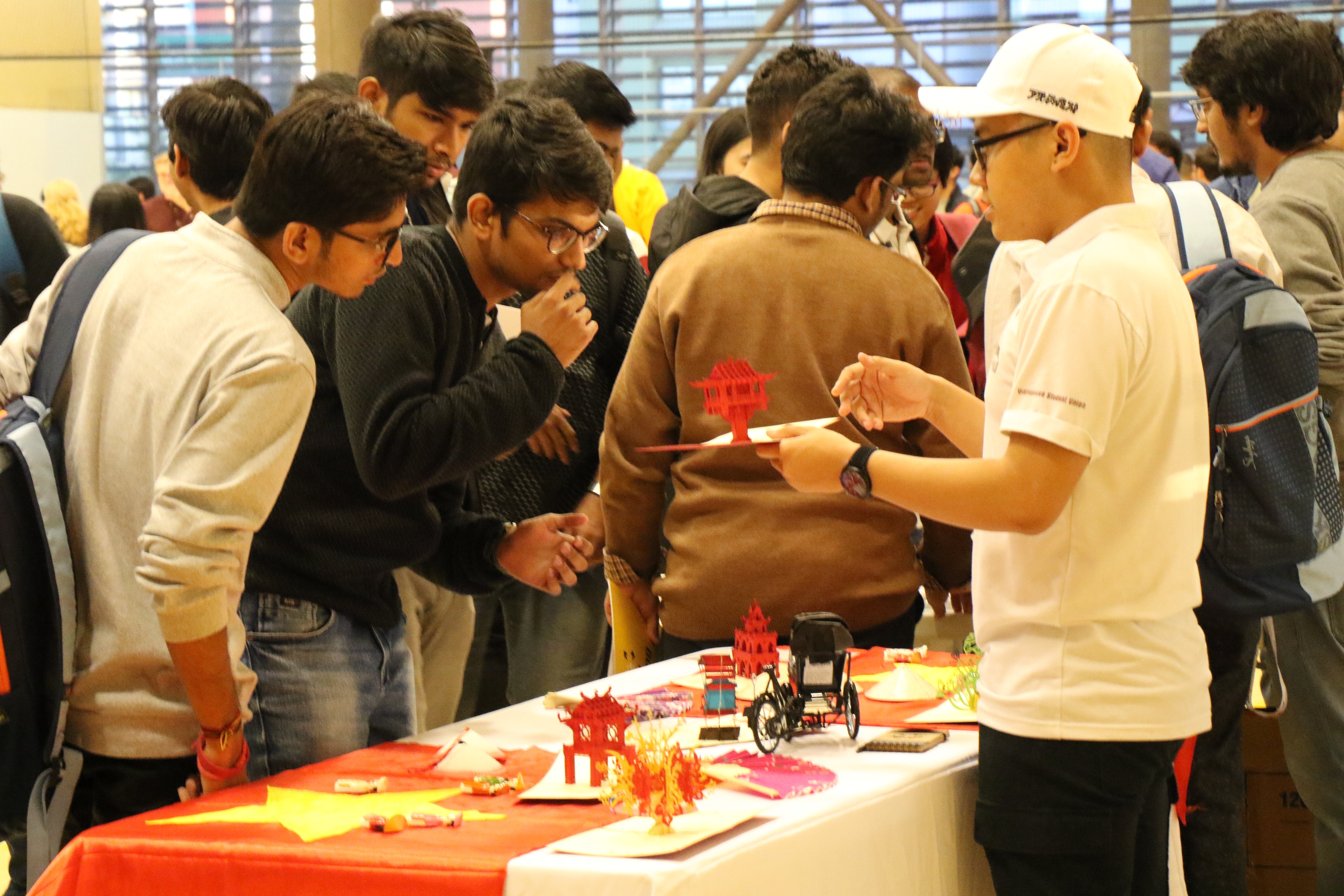 Students learn about other cultures at the International Welcome Carnival at ASU