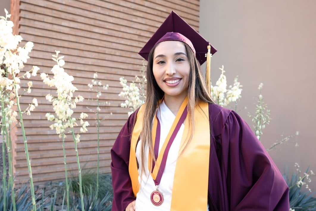 Portrait of ASU student .