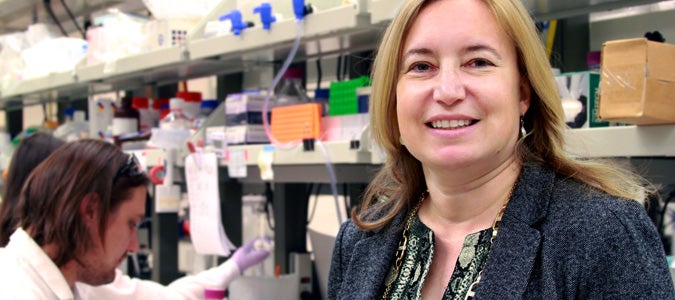 portrait of woman in lab