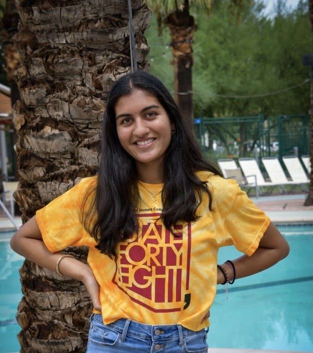 Portrait of ASU student Kavya Balasubramanian.