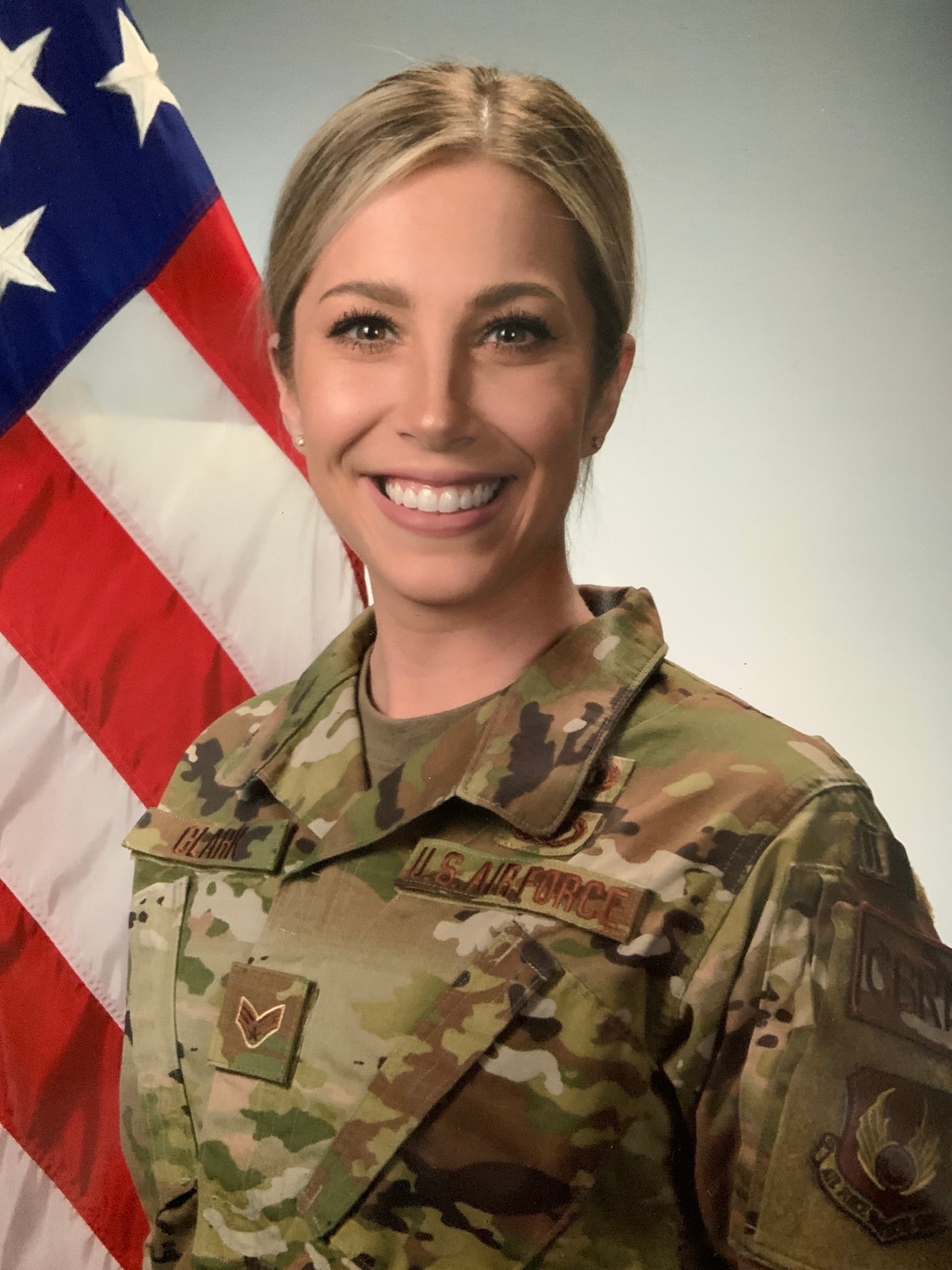 Portrait of ASU student Jacquelyn Kristen Craig wearing her military uniform.