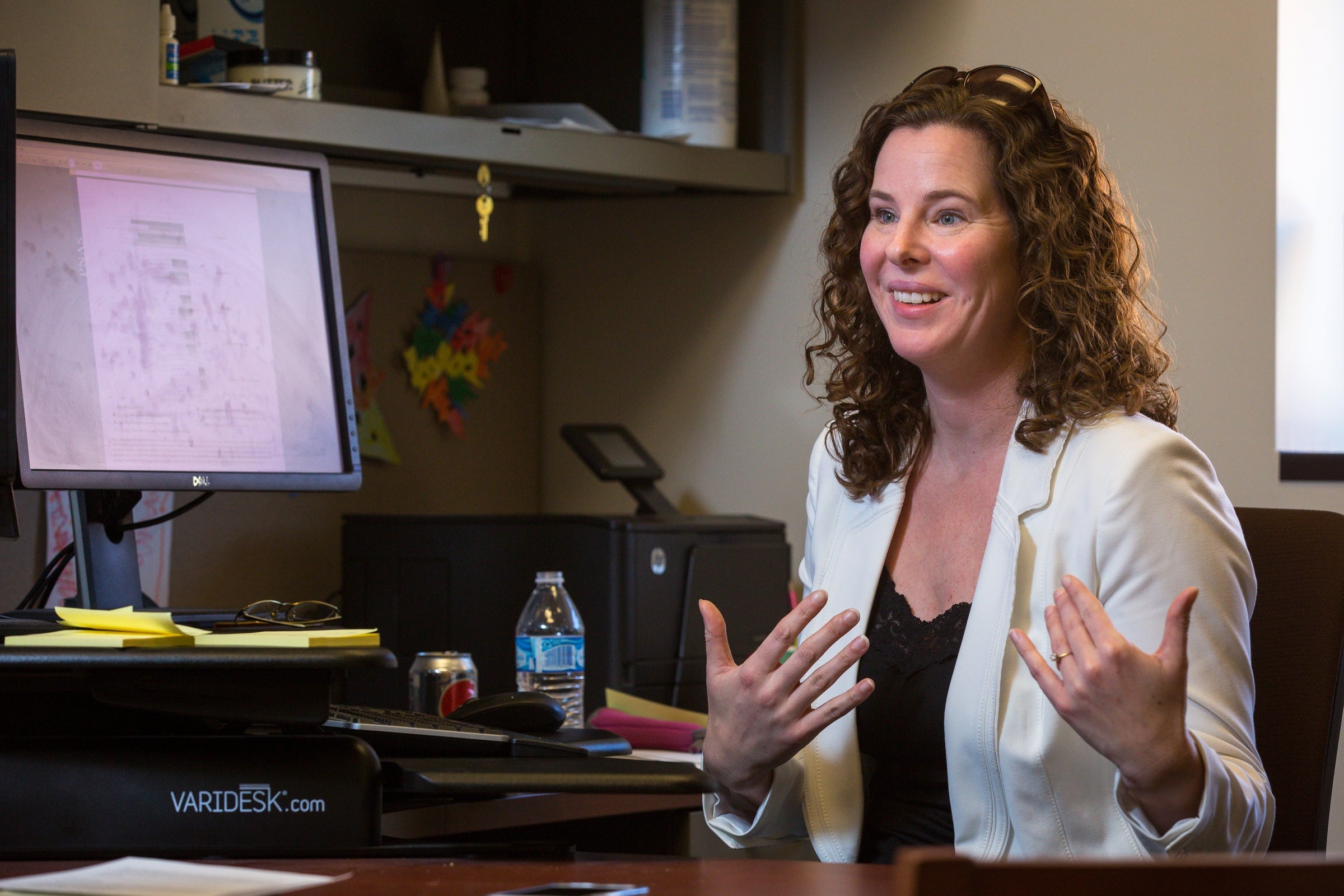 ASU assistant professor Madeline Meier in her office.