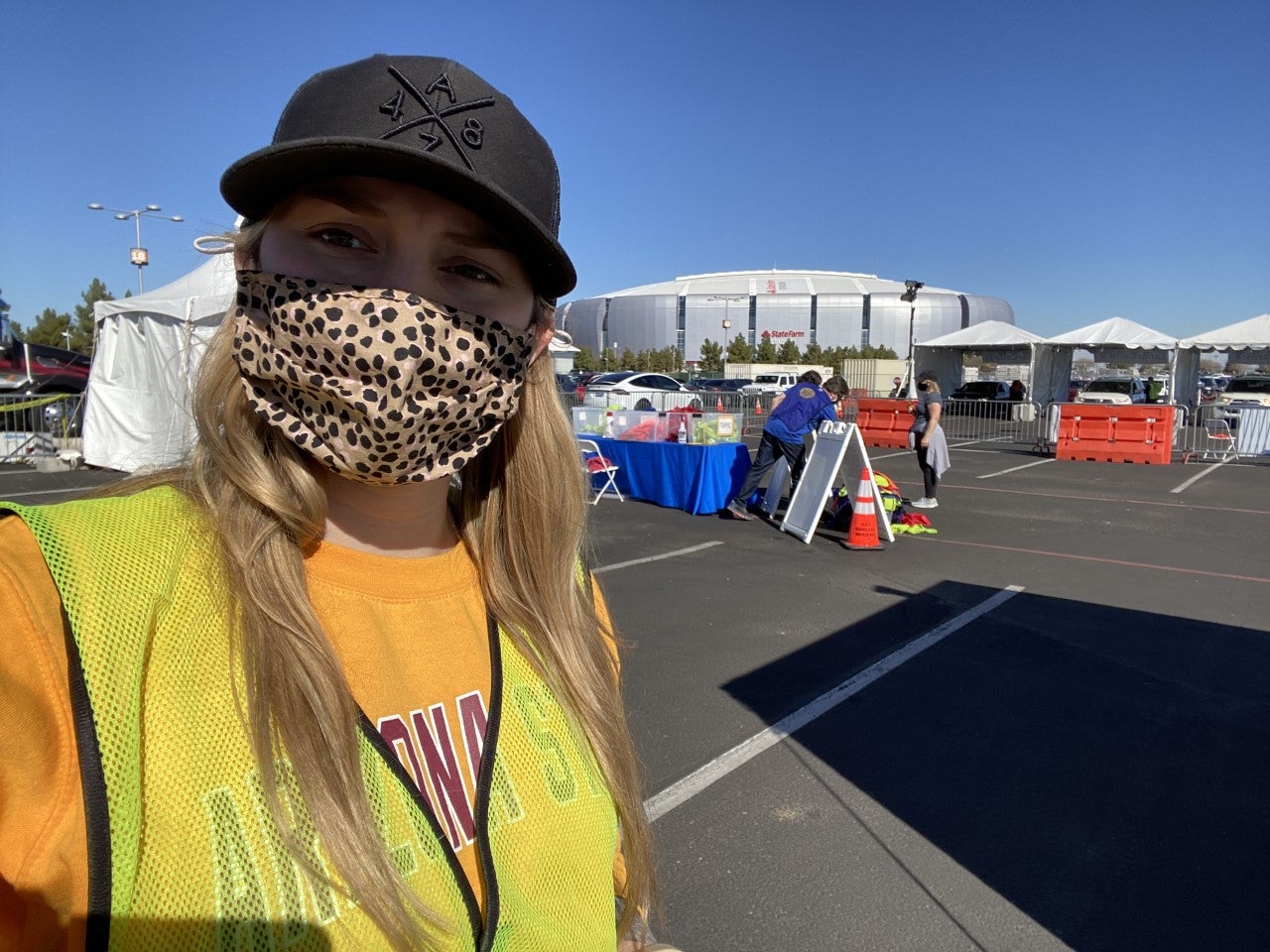 ASU student, Mariah Merchant,vaccination site, event