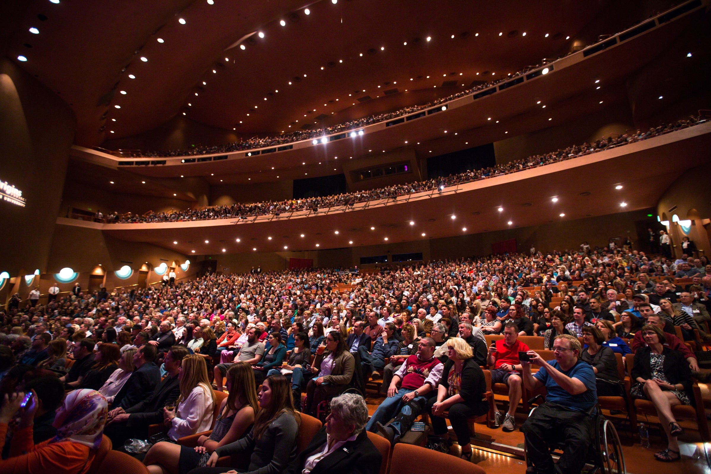 A crowd at ASU Gammage