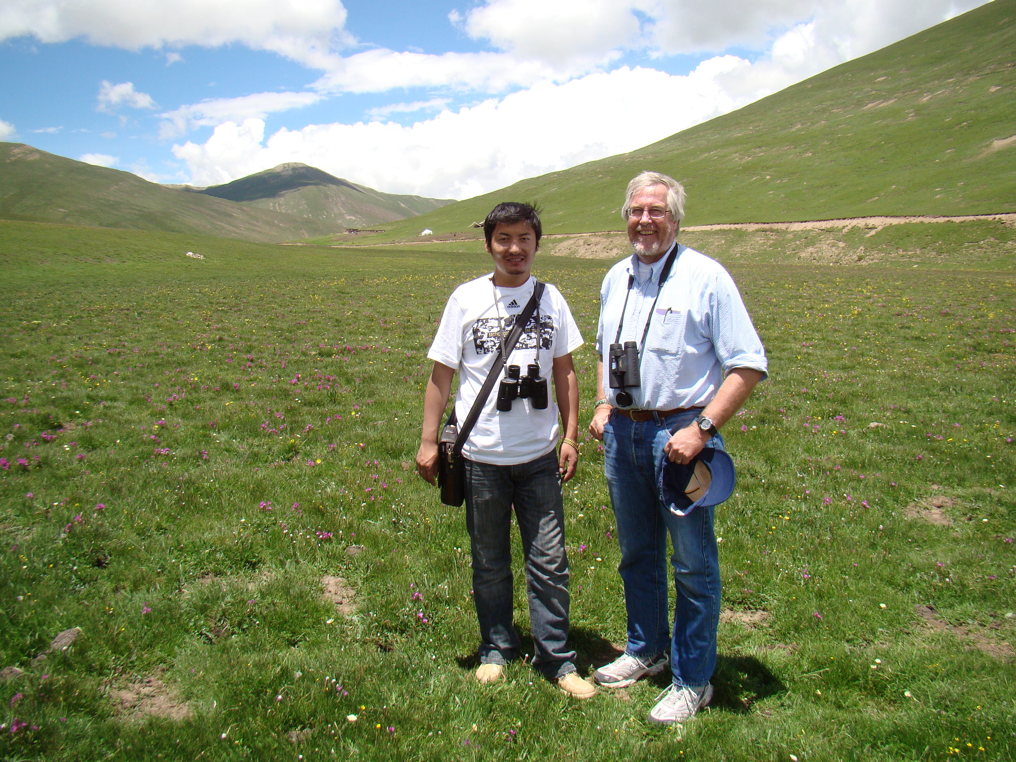 Graduate student Palden Choying and ASU professor Andrew Smith